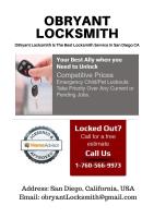 Emergency Locksmith Service San Diego CA image 1
